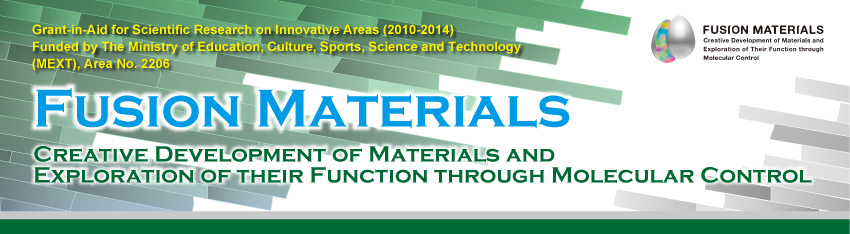 融合マテリアル：分子制御による材料創成と機能開拓 文部科学省科学研究費補助金新学術領域研究（研究領域提案型）領域略称「融合マテリアル」（平成22～26年度）